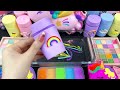 Slime Mixing Random With Piping Bags  Mixing ”Pinkfong” Eyeshadow and Makeup Into Slime!  ASMR #13