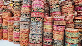 LACE WHOLESALE MARKET IN SURAT, SURAT WHOLESALE MARKET, DESIGNER BOUTIQUE LACE IN SURAT.