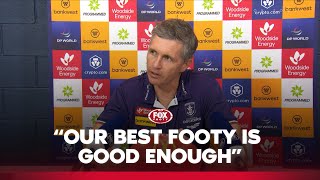 'Everyone clicking': Longmuir reacts to Dockers' rout of Demons 🤝 | Press confer