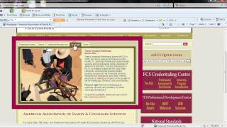 AAFCS Website Tour