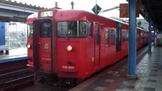 713系　発車　（JR宮崎駅）