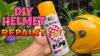 HELMET REPAINT USING BOSNY | HOW TO REPAINT HELMET | BOSNY | RESTORE SHEEPVLOGS