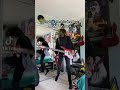 guy playing Electric Feel by MGMT on bass on tiktok