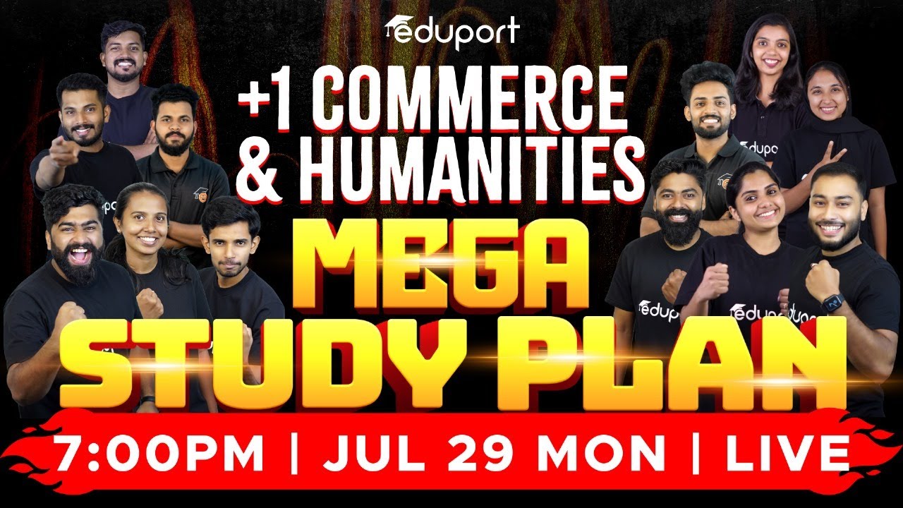 Plus One Commerce Humanities Mega Study Plan Eduport Youtube