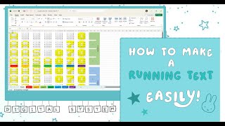 Cara membuat RUNNING TEXT! Rapi dan mudah dipahami! 7 karakter dan 4 animasi⚙️💡