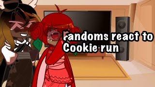 Fandoms react to Cookie run 4/4