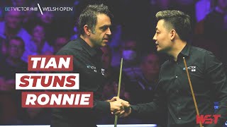 The Moment Tian Pengfei Whitewashed Ronnie O'Sullivan! | 2023 BetVictor Welsh Open [5-0, QF]