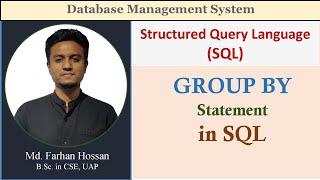 Lec: 75 | GROUP BY Statement | SQL | DBMS | Bangla Tutorial