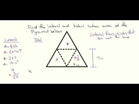 Lateral and Total Surface Area- Triangular Pyramid Lateral and Total Surface Area- Triangular Pyramid