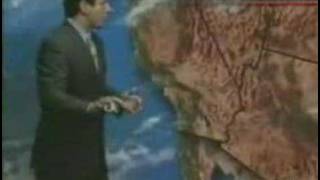 Weather man Bathroom break on air