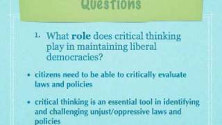 The Critical Thinker 004: Duty and Democracy (Part 1/2)