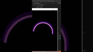 50 - designing rainbow using python turtle graphics #pythontutorial #shorts