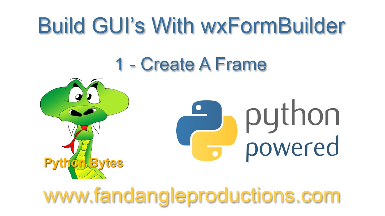Wxformbuilder 1 Create Frame Youtube