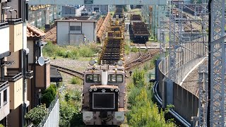 2020/08/20 【入換】 ロンチキC編成 越中島貨物駅 | JR East: Shunting of Long Rail Carriers at Etchujima Kamotsu