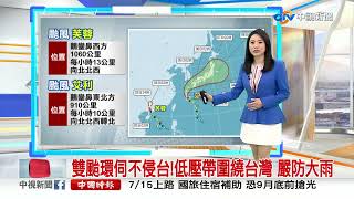 【李琹氣象報報】低壓帶影響至週四 全台天氣不穩有雨│中視晨間氣象 20220703