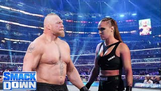 WWE Full Match - Ronda Rousey Vs. Brock Lesner : SmackDown Live Full Match