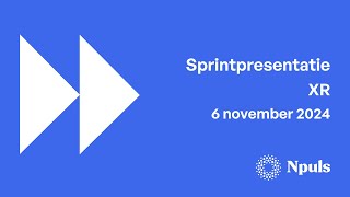 Sprintpresentatie 6 november - Pilothub XR