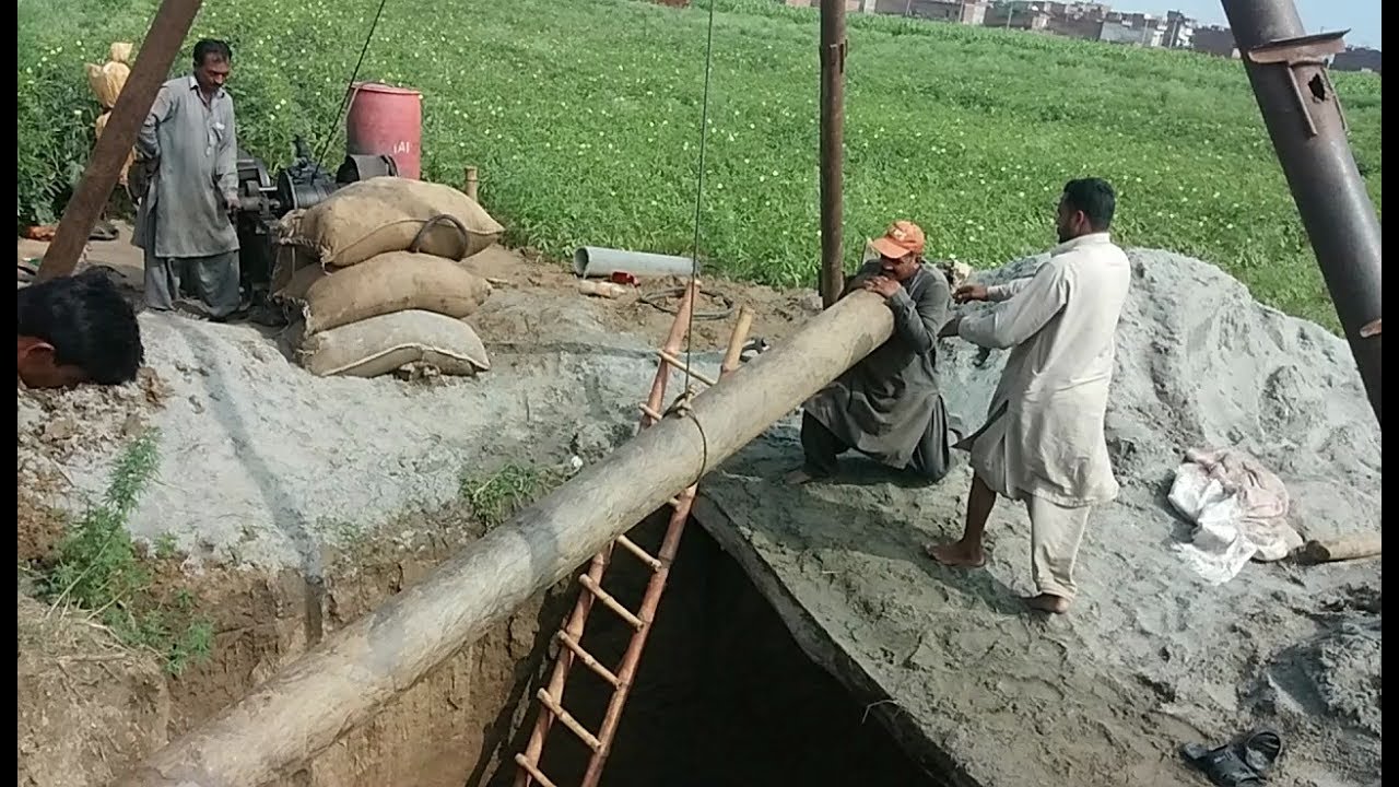 Tube Well Deep Well Construction In Punjab | Solar Tube Well Pump ...