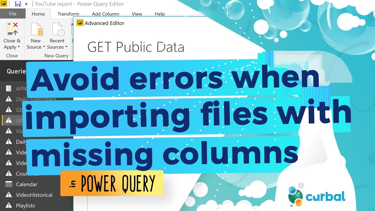 Avoid Refresh Errors With Missing Columns In Power Bi Power Query Curbal Avoid Refresh Errors With Missing Columns In Power Bi Power Query Curbal