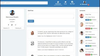 Developing the functionality of displaying all posts on dashboard using CodeIgniter Ajax and Part-21