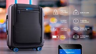 ТОП Чемодан с возможностью зарядки телефона BLUESMART. BLUESMART Smart Carry-on Suitcase