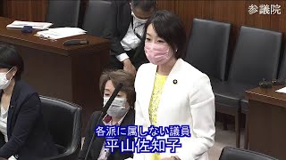 参議院 2022年05月24日 環境委員会 #09 平山佐知子（各派に属しない議員）