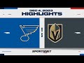 NHL Highlights | Blues vs. Golden Knights - December 4, 2023