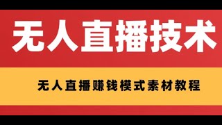 外面收费1280的支付宝无人直播技术+素材 认真看半小时就能开始做如何找商品