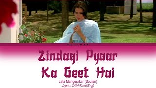 Zindagi Pyaar Ka Geet Hai full song with lyrics in hindi, english and romanised.