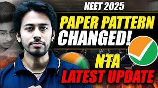 NTA Latest Update on NEET 2025 | Paper Pattern Changed | Kshitiz Sir | Rankplus