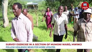 A section of Mumoni ward residents Excited About the Survey Exercise in Mwingi North