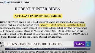 Biden under heat from both parties after pardoning son