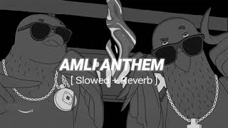 Amli Anthem [ Slowed + Reverb ] - RAKA