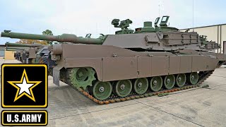 U.S. Army. Powerful new M1A2 SEPv3 Abrams tanks perform live firing.