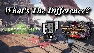 MHWorld to MHGU | Switch Axe | What's The Difference?