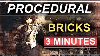 Blender 2.81 : REALISTIC Procedural Bricks (In 3 Minutes!!!)
