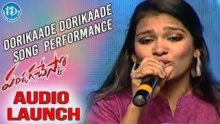 Dorikaade Dorikaade Song Live Performance - Pandaga Chesko Movie Audio Launch | Ram, Sonal Chauhan
