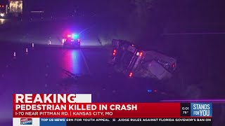 Pedestrian killed overnight on I-70