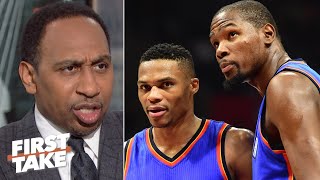 Russell Westbrook hasn’t said a word about KD, so why is Kendrick Perkins? – Stephen A. | First Take