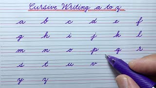 Cursive writing a to z | Cursive writing abcd | Cursive handwriting practice | Small letters abcd