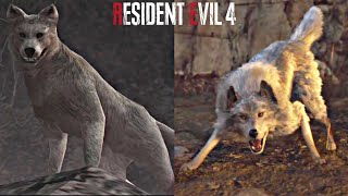 Wild Dog Helps Leon | RE4 Remake Vs Original