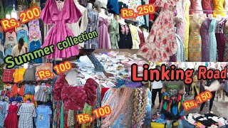 मुंबई की सबसे अच्छी वेस्टर्न क्लॉथ मार्केट | Bandra Link Road Shopping With  Cheapest Price | market