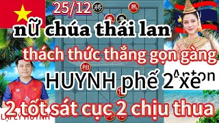 nữ chúa thái lan thách thức sẽ thắng HUYNH gọn gàng HUYNH phế 2 xe 2 tốt sát cục - cờ tướng hay 4k