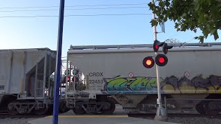 UP 1131 LRR45 Folsom Local Shoving, Power Inn Station East Ped. Railroad Crossing, Sacramento CA