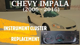 Chevrolet Impala - INSTRUMENT CLUSTER REMOVAL / REPLACEMENT (2006 - 2016)