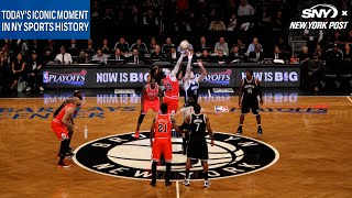 Brooklyn Nets win the first playoff game at Barclays Center | This Day in NY Sports | NYP Sports