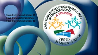 Campionati Italiani Giovanili a Squadre - Terni 2022 - U21F U21M U19F - GIRONI