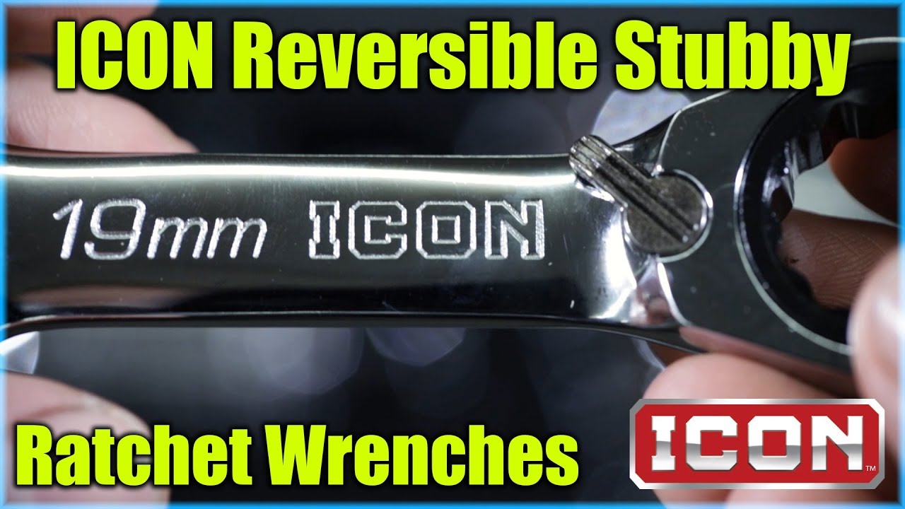 Harbor Freight ICON Reversible Stubby Ratchet Wrenches - YouTube