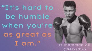 Muhammad Ali's Most Inspirational Quotes. That will Change your Life