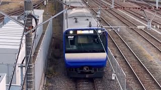 蘇我駅にて記録　E235系1000番台総武快速線とE233系5000番台京葉線の入線シーン。